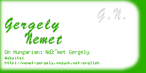 gergely nemet business card